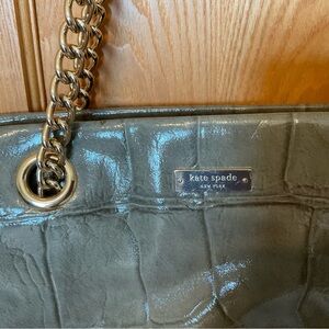 Kate Spade Metallic Green Shoulder Bag